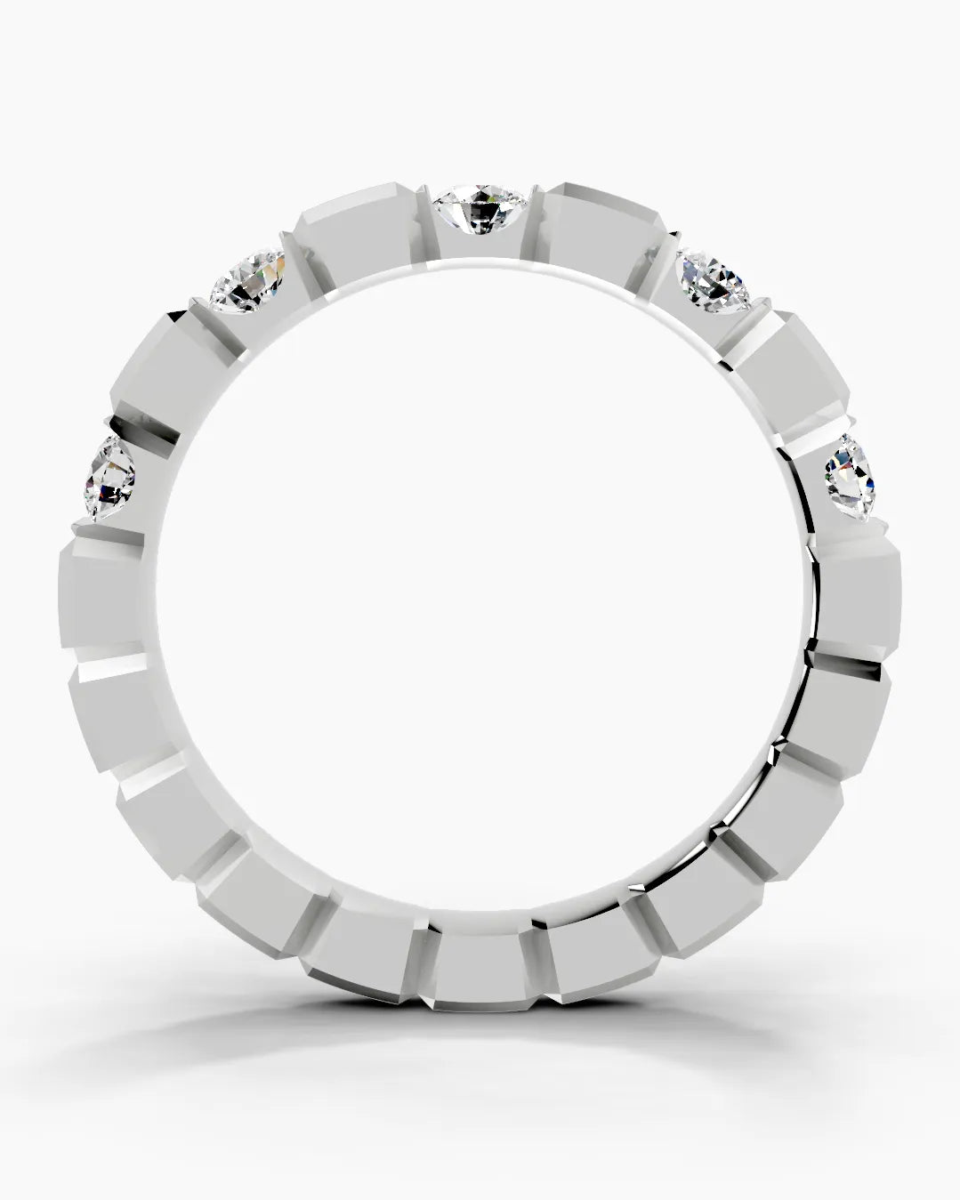 Grid Float Men Ring