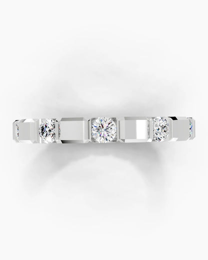 Grid Float Men Ring