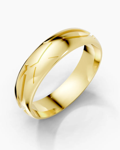 Etch Veil Men Ring