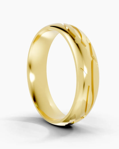 Etch Veil Men Ring