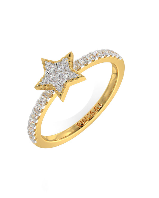 Twinkling Starfield Women Ring