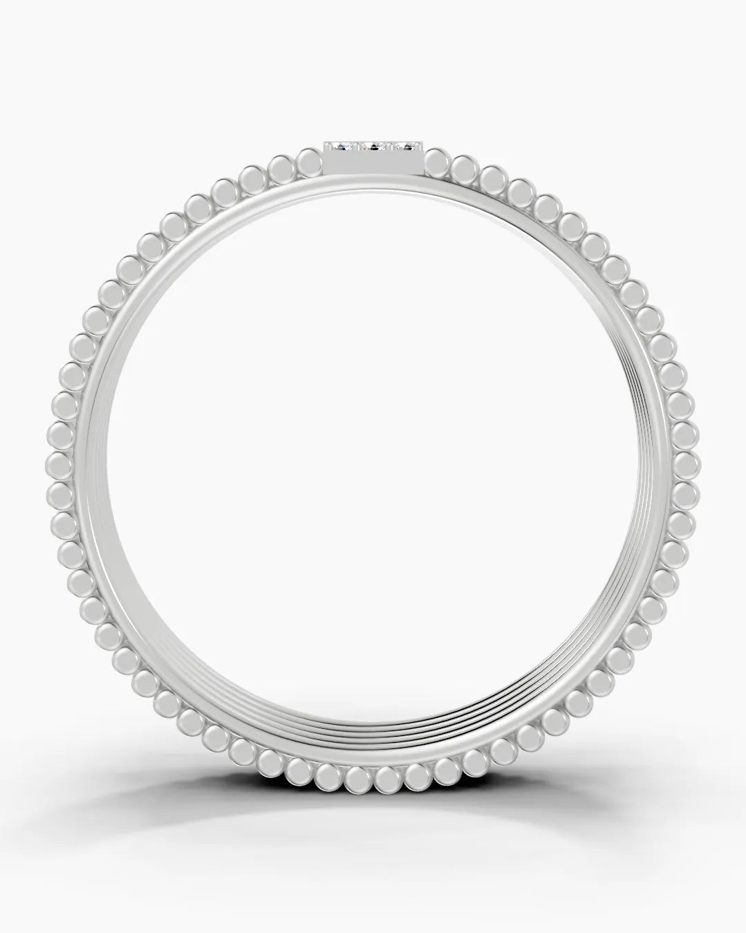 Striae Block Men Ring