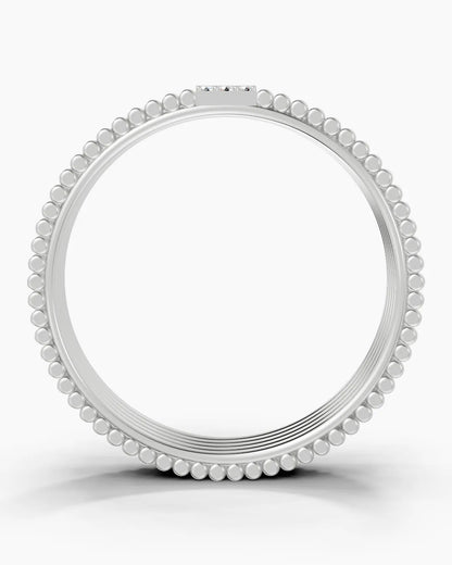 Striae Block Men Ring