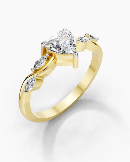 Blossom Heart Women Ring