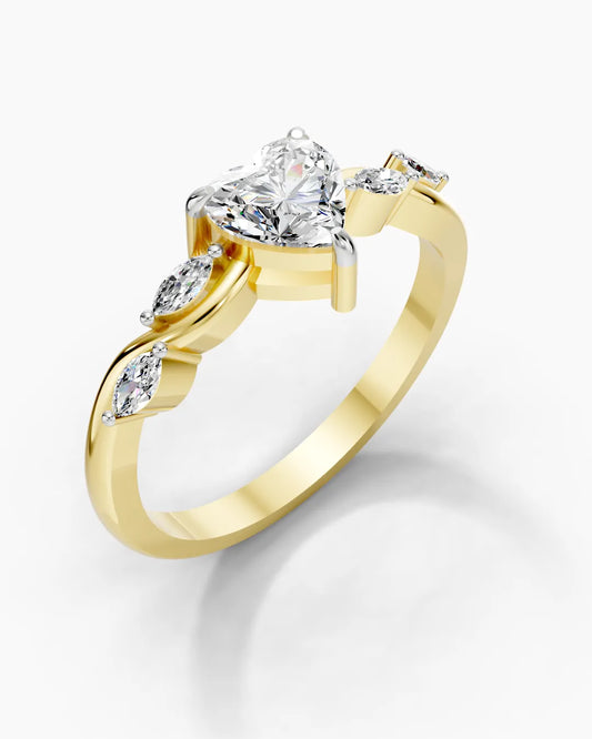 Blossom Heart Women Ring