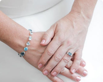 Emily Rousseau and Gareth Smith with their Rings & I ring